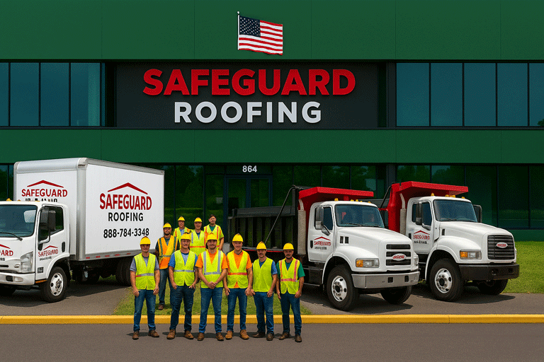 safeguard roofing trucks